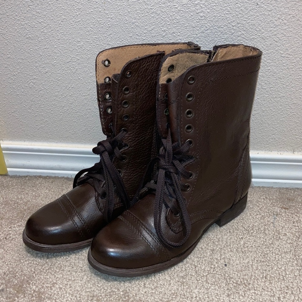 Zigi Soho “Punisher” brown leather boots 6.5 new